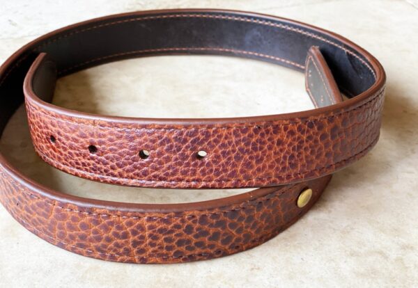 bison belt cognac