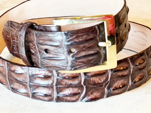 Crocodile clearance hornback belt