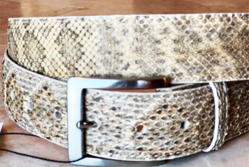 Rattlesnake Skin Belt – Endres Exotic Leatherworks