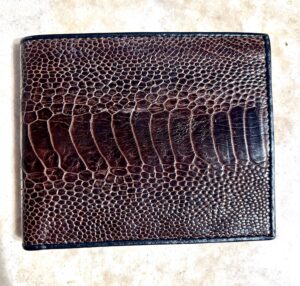 ostrich leg wallet