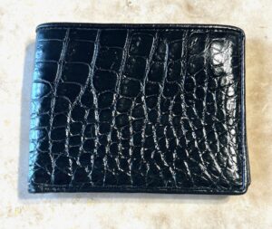 alligator wallet black