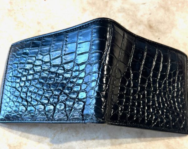 alligator wallet black