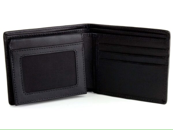 black polished stingray wallet