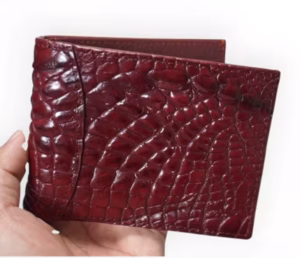 burgundy alligator